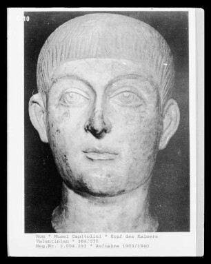Kopf des Kaisers Valentinian