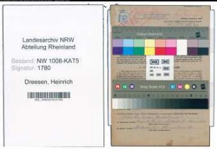 Entnazifizierung Heinrich Dreesen , geb. 08.04.1920 (Arbeiter)