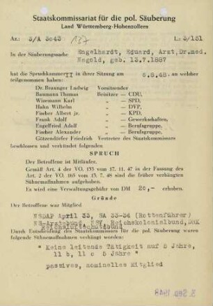 Engelhardt, Eduard, Dr. med.