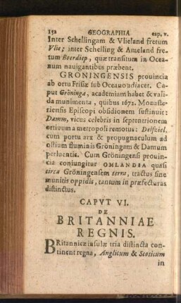 Caput VI. De Britanniae Regnis