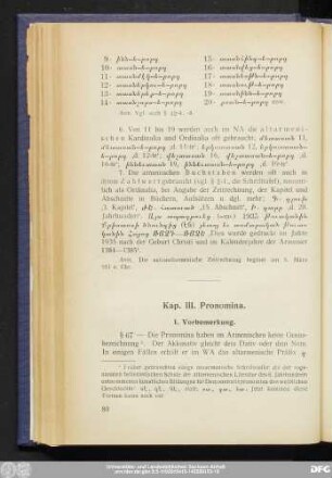 Kap. III. Pronomina.