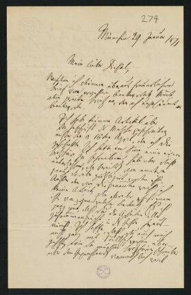 119-122, Brief vom 29. Januar 1871