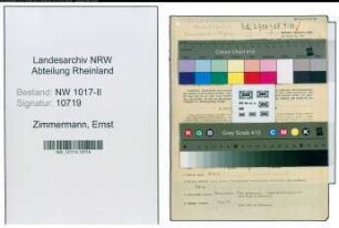 Entnazifizierung Ernst Zimmermann , geb. 06.10.1873 (Modellbauer)