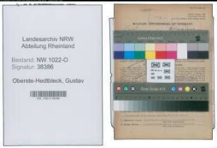 Entnazifizierung Gustav Oberste-Hedtbleck , geb. 07.05.1892 ()