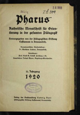 11: Pharus - 11.1920