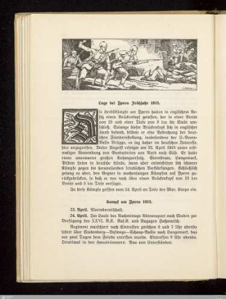 Lage bei Ypern Frühjahr 1915. Kampf um Ypern 1915