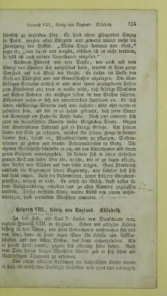 Heinrich VIII., König von England. Elisabeth
