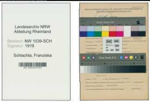 Entnazifizierung Franziska Schlachta , geb. 15.09.1888 ()