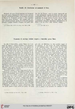 4: Frammento di sarcofago cristiano scoperto a Saint-Gilles presso Nimes