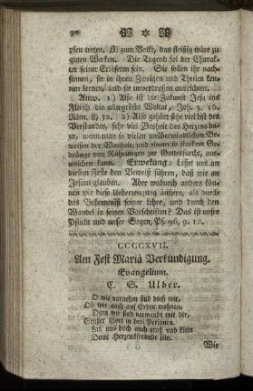 CCCCXVII. Am Fest Mariä Verkündigung. Evangelium.