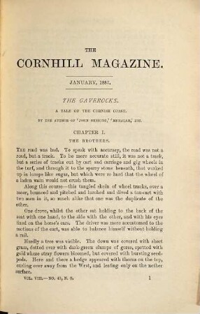 The Cornhill magazine. 8. 1887