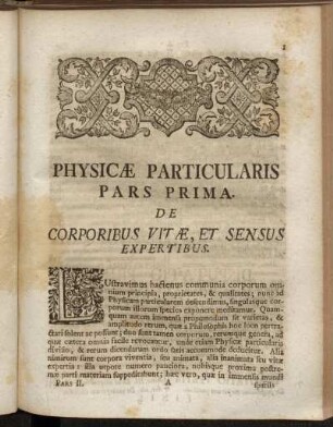 Physicæ Particularis