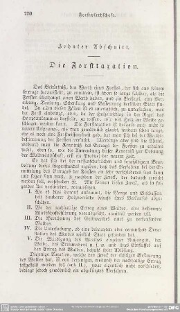 Zehnter Abschnitt. Die Forsttaxation