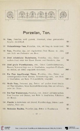 Porzellan, Ton (Nr. 96-191)
