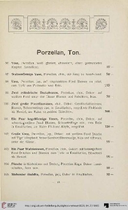 Porzellan, Ton (Nr. 96-191)