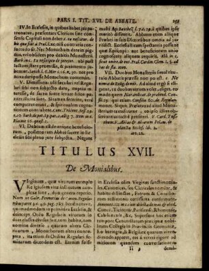 Titulus XVII. De Monialibus