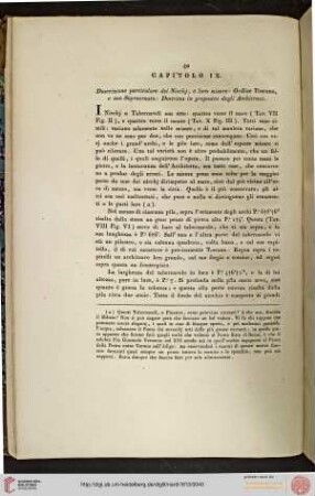 IX. Descrizione particolare dei Nicchj, e loro misure