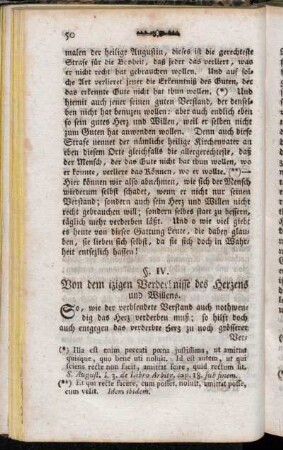 §. IV. Von dem izigen Verderbnisse des Herzens und Willens.