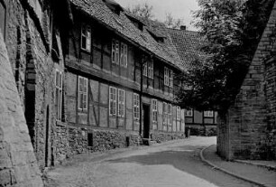 Wernigerode, Ansicht der zum Schloss führenden Straße