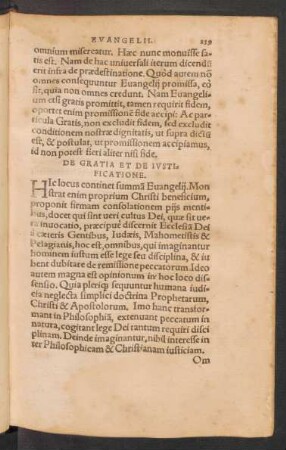 De Gratia Et De Iustificatione.