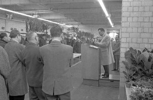 Eröffnung des neuen Blumengroßmarkts im Großmarkt am Weinweg.