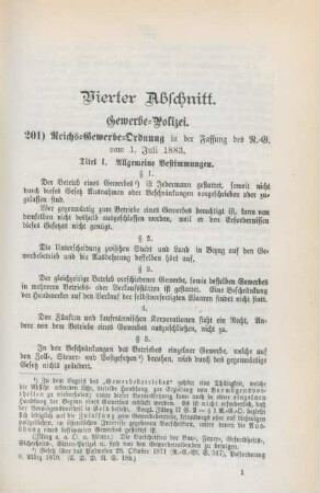 Vierter Abschnitt. Gewerbe-Polizei.