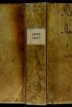 Ratsprotokolle, 1606 Juli 29. - 1607 Juli 26.