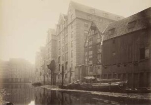 Lauenburgs Speicher von den Mühren aus gesehen