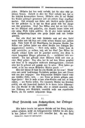 11. Graf Friedrich von Hohenzollern, der Öttinger genannt
