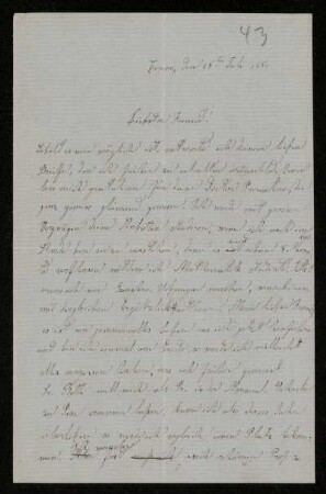 Nr. 18: Brief von Luigi Bianchi an Adolf Hurwitz, Turin, 18.7.1881