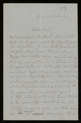 Nr. 18: Brief von Luigi Bianchi an Adolf Hurwitz, Turin, 18.7.1881