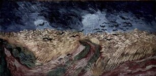 Weizenfeld mit Raben