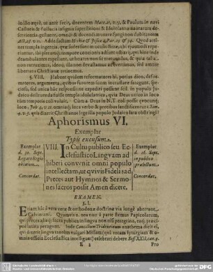 Aphorismus VI.