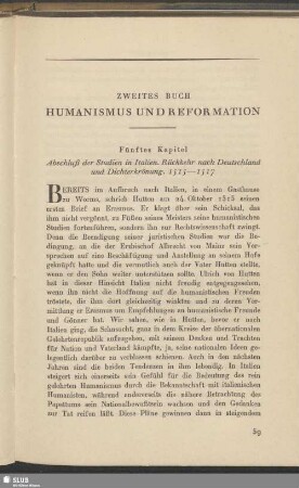 Zweites Buch: Humanismus Und Reformation