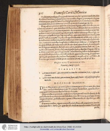 Decisio CLXXXIV