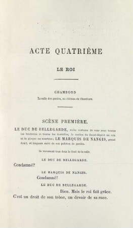 Acte quatrième. Le roi