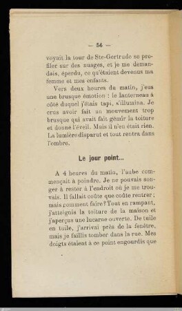 Le jour point ...