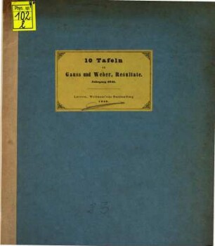 Resultate aus den Beobachtungen des Magnetischen Vereins : im Jahre .... 1841