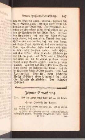 Zehende Passions-Betrachtung.
