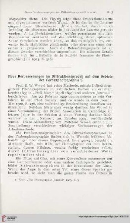 19: Neue Verbesserungen im Diffraktionsprozeß auf dem Gebiete der Farbenphotographie