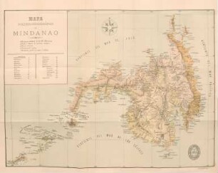 Mapa político-hidrográfico de Mindanao