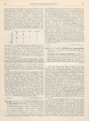 460-467 [Rezension] Weiß, Bernhard, Die Quellen des Lukas-Evangeliums