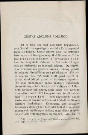 Gustaf Adolphs Ädelmod.