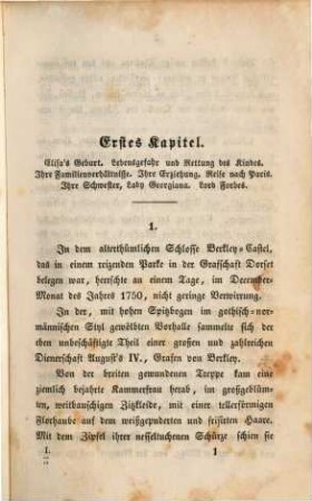 Elisa, Markgräfin von Anspach und deren Zeitgenossen, 1