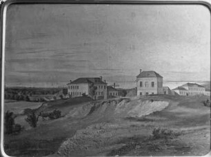 Schonenbastion und Papierfabrik in Reval mit Blick auf die Rhede