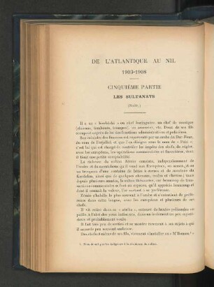 De l'Atlantique au Nil 1903-1908