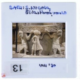Bari, S. Nicola,unbekannt, Thron des Elias, Bari S. Nicola : Eliasthron, Trägerfiguren