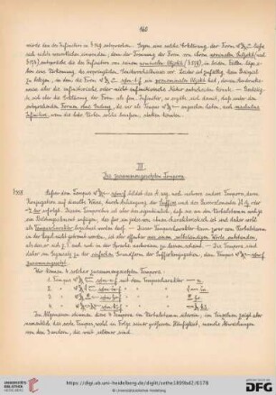III. Die zusammengesetzten Tempora