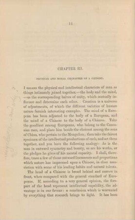 Chapter III. Physical and moral character of a Chinese.