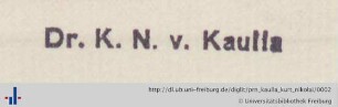 Stempel (Aus: UB Freiburg, NB 8/197)